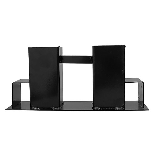 TRUTZHOLM Holzstapelhilfe 2er Set Halterung 34x10cm Lackierter Stahl Schwar günstig online kaufen