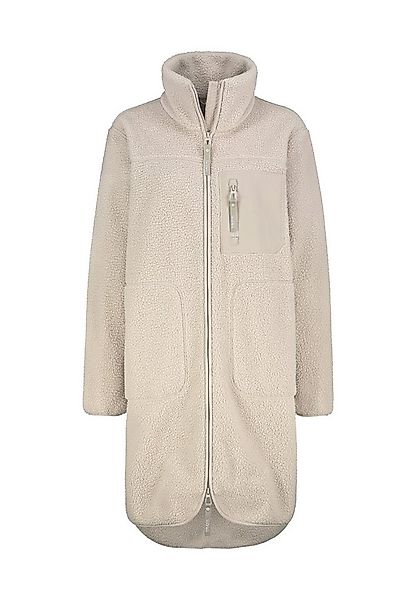 SUBLEVEL Fleecejacke Damen Fleecemantel lang mit Brusttasche Fleecemantel m günstig online kaufen