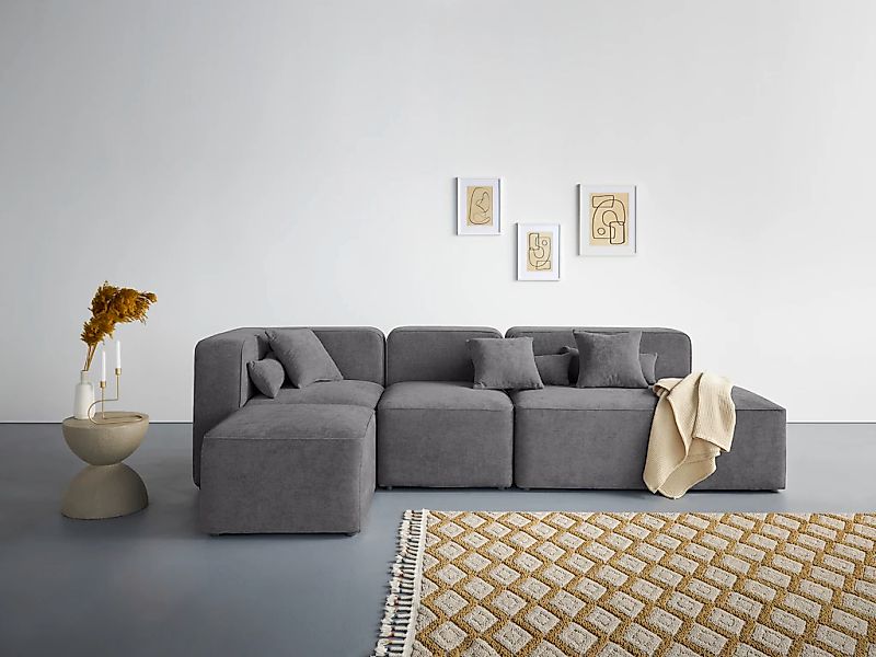 Home affaire Ecksofa "Sundstrup L-Form" Modulserie, individuelle Zusammenst günstig online kaufen
