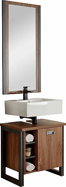 Home affaire Badmöbel-Set "Detroit, Bad im Industrialdesign, 2-teiliges Bad günstig online kaufen