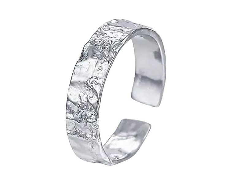KARMA Fingerring Damenring gehämmert 925 Sterling Silber (Damenschmuck Dame günstig online kaufen