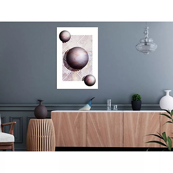 Bild auf Leinwand Marble Planets (1 Part) Vertical XXL günstig online kaufen