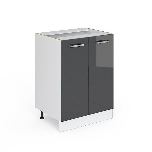 Vicco Schranksystem R-Line, Anthrazit Hochglanz/Weiß, 60cm günstig online kaufen
