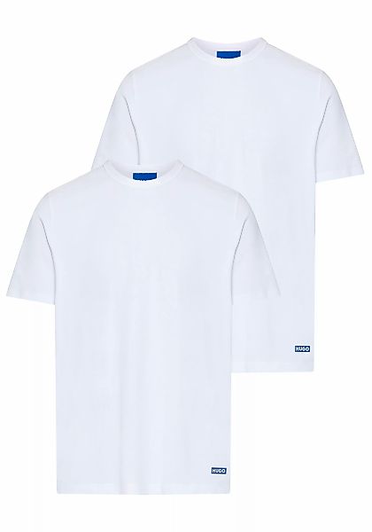 HUGO Blue T-Shirt "BLUE Naolo", (Packung, 2 tlg.), mit Markenlabel am Saum günstig online kaufen