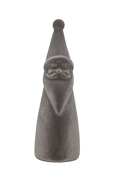 finehomegarden Dekofigur Weihnachtsmann Santa Nikolaus grau/braun günstig online kaufen