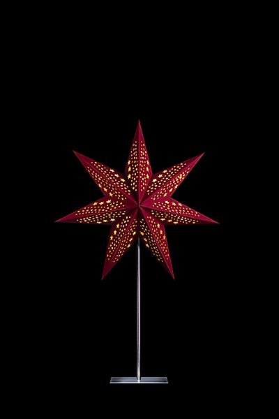 STERNTALER Dekostern, Dekostern Weihnachtsstern Papier Samt günstig online kaufen