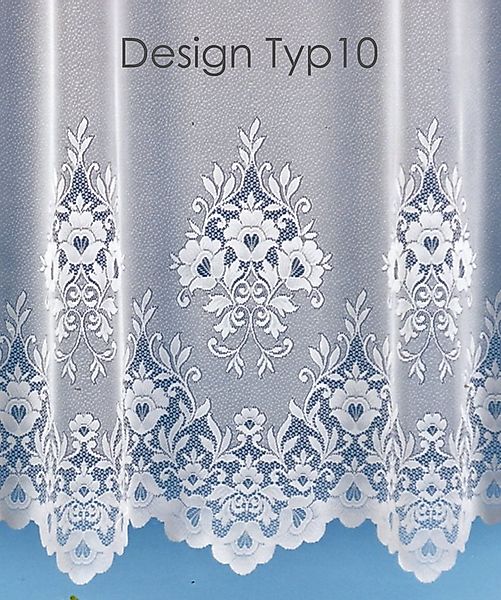 heimtexland Gardine Jacquard Stores Fensterdeko Bogen Vorhang Blumen (1 St) günstig online kaufen