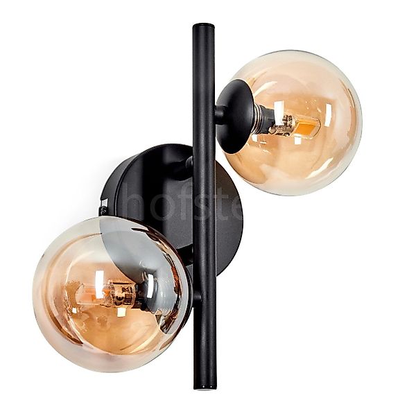 hofstein Wandleuchte Wandlampe aus Metall/Glas in günstig online kaufen