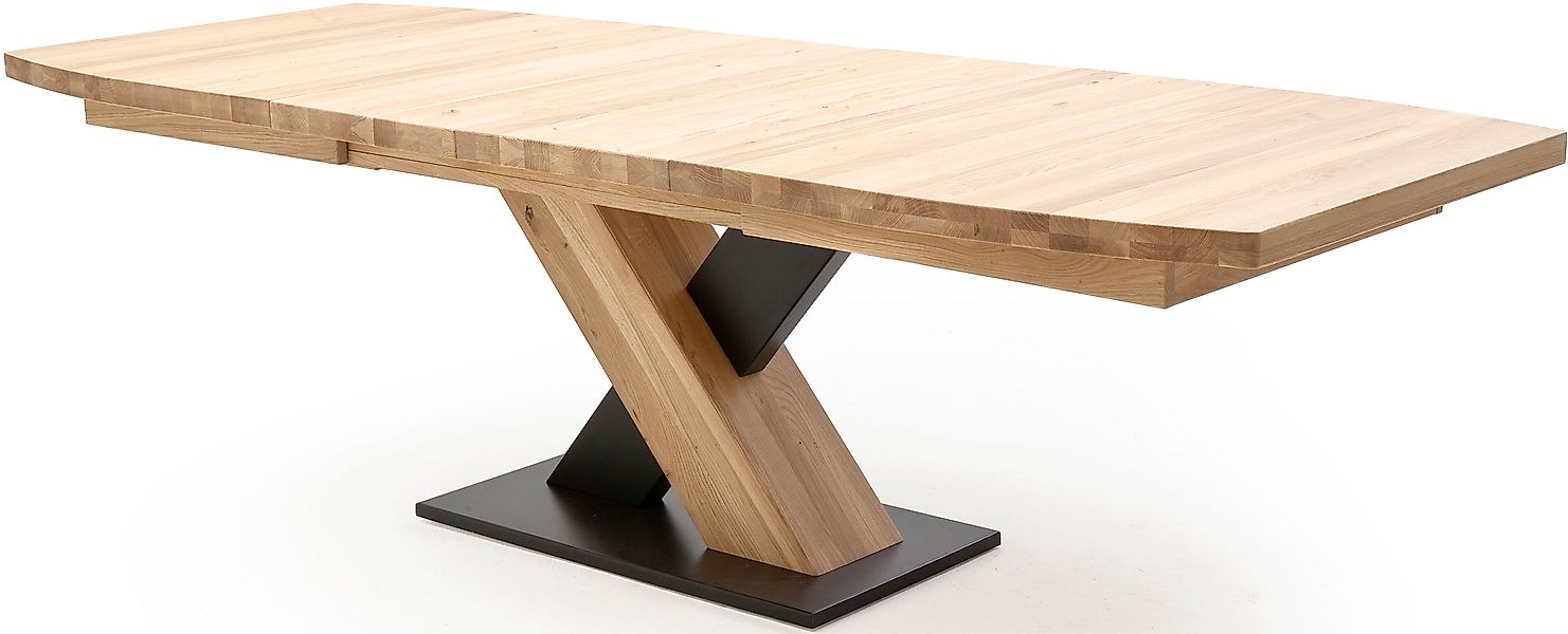 MCA furniture Esstisch "Mendoza", Esstisch Bootsform mit X-Säule, ausziehba günstig online kaufen