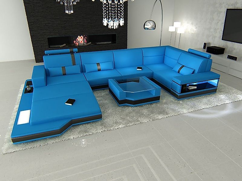 Sofa Dreams Wohnlandschaft Ledersofa Ledercouch Messana günstig online kaufen