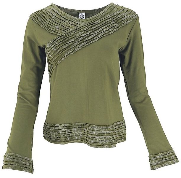 Guru-Shop Longsleeve Langarmshirt Boho-chic, Hare Krishna günstig online kaufen