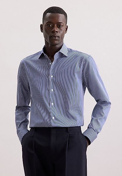 seidensticker Businesshemd Schwarze Rose Regular 1/1 Kentkragen Gestreift günstig online kaufen