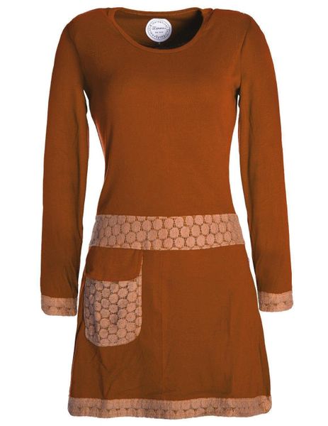 Vishes Tunikakleid Langarm Shirt Kleid Jersey günstig online kaufen