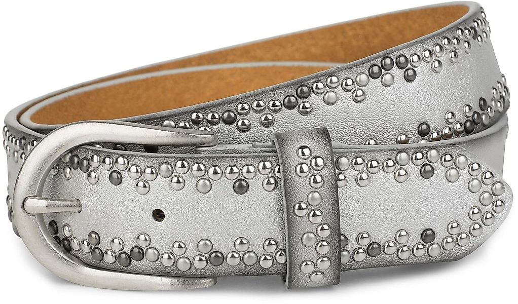 styleBREAKER Nietengürtel Gürtel mit kleinen Nieten günstig online kaufen