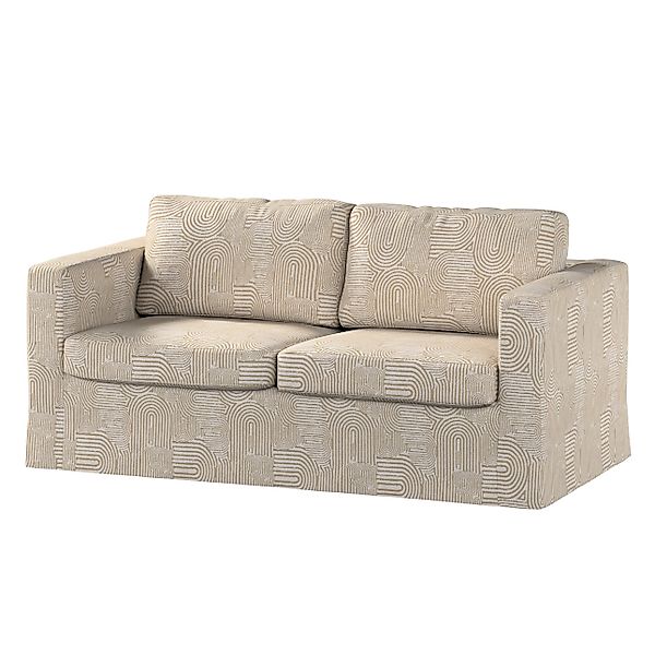 Bezug für Karlstad 2-Sitzer Sofa nicht ausklappbar, lang, beige-ecru, Sofah günstig online kaufen