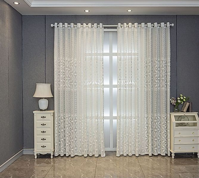 BYSURE Gardine, Ösen (2 St), halbtransparent, günstig online kaufen
