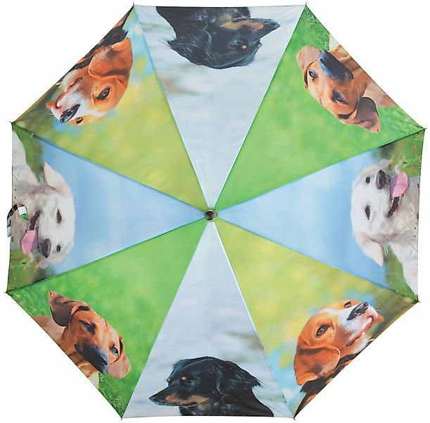 esschert design Stockregenschirm, Vier verschiedene Hunde günstig online kaufen