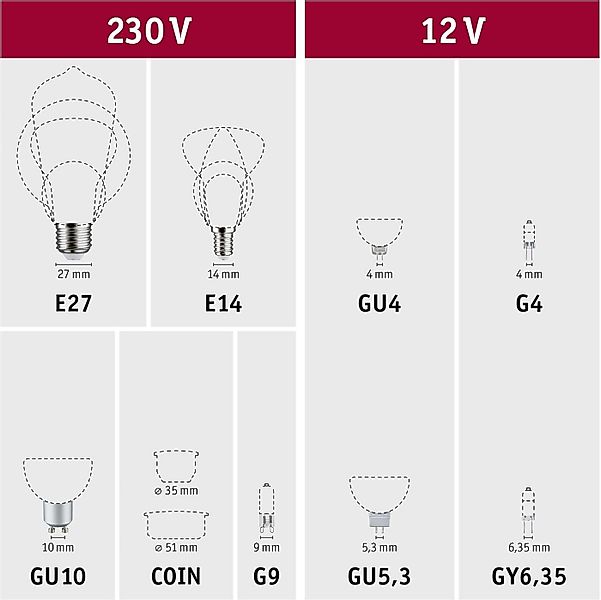 Paulmann LED-Leuchtmittel, 1 St., Paulmann 83149 Halogen Lampe Niedervoltha günstig online kaufen