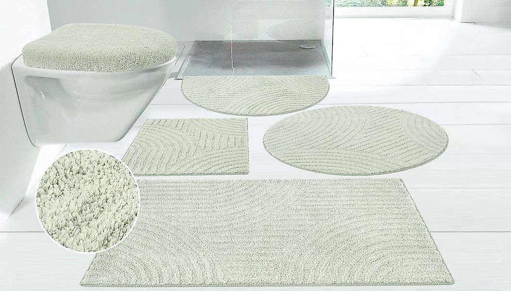 my home Badematte "Ognon, Scandi, Boho, modernes Muster" Höhe 15 mm rutschh günstig online kaufen