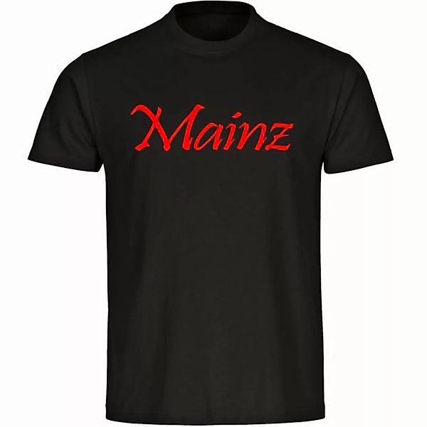 multifanshop T-Shirt Herren Mainz - Schriftzug - Männer günstig online kaufen