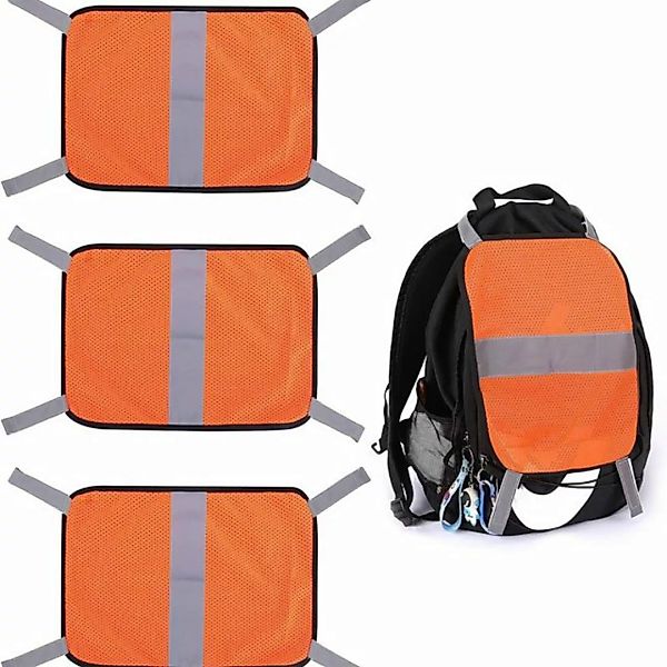 Zoclack Warnweste Orange Sicherheits Mesh, 3-St Reflektorweste 22 x 50 cm günstig online kaufen