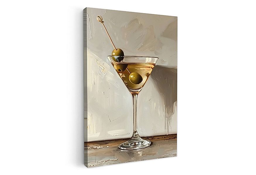OneMillionCanvasses® Leinwandbild Martini - Cocktail - Beige - Abstrakt - B günstig online kaufen