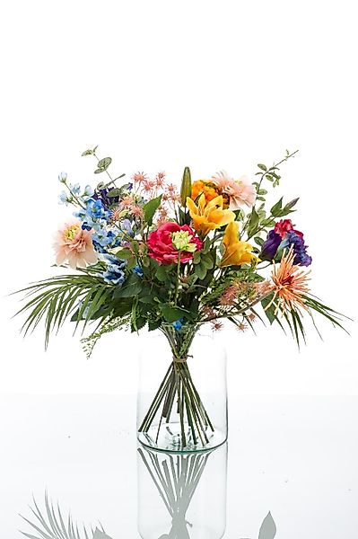 Kunstblumenstrauß Mehrfarbig, Durchmesser 50 cm, Emerald, günstig online kaufen