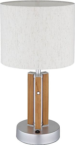 NOWA Tischleuchte TAUGUS, ohne Leuchtmittel, Tischlampe, Textil, Touch Ein/ günstig online kaufen