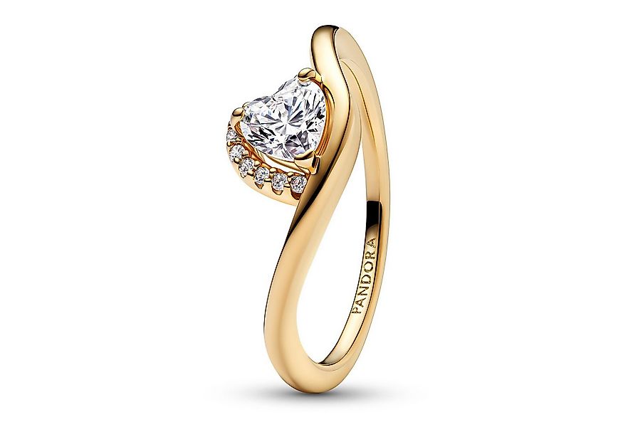 Pandora Fingerring Damen-Welliges Goldfarben günstig online kaufen