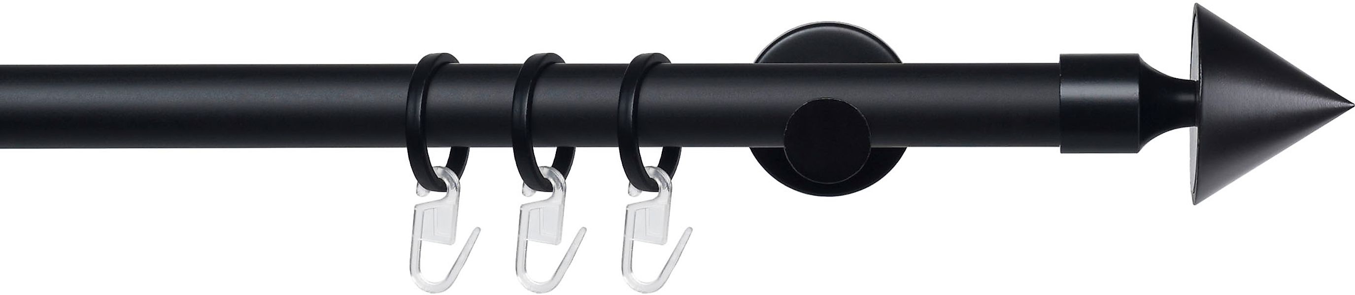 Liedeco Gardinenstange »Stilgarnitur 20 mm Blues Kegel« Ø 2 mm 1 läufig-läu günstig online kaufen