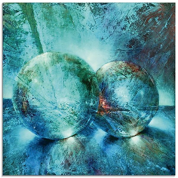 Artland Glasbild Zwei blaue Murmeln_, Muster günstig online kaufen