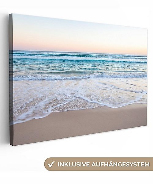 OneMillionCanvasses® Leinwandbild Strand - Meer - Pastell, Fotodruck (1 St) günstig online kaufen
