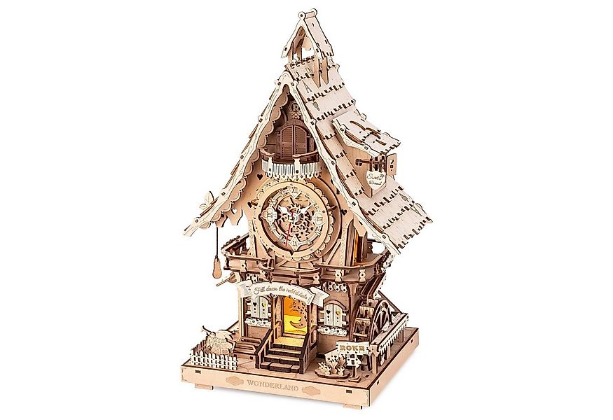 ROKR 3D-Puzzle Kuckucksuhr (Holzfarben), Puzzleteile günstig online kaufen