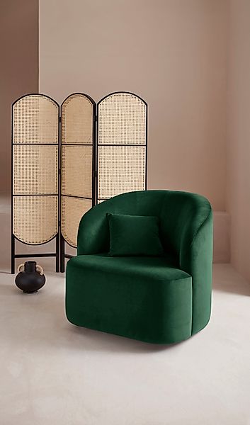 LeGer Home by Lena Gercke Drehsessel "Dilara Sessel" gerundete Rückenlehne günstig online kaufen