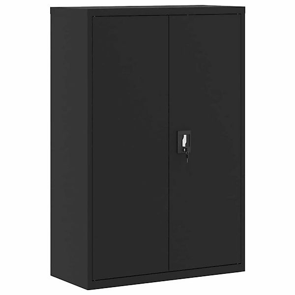 vidaXL Aktenschrank Aktenschrank Schwarz 90x40x140 cm Stahl (1-St) günstig online kaufen