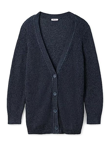 Sheego Cardigan "Große Größen", in Perlfangstruktur, aus Baumwolle günstig online kaufen