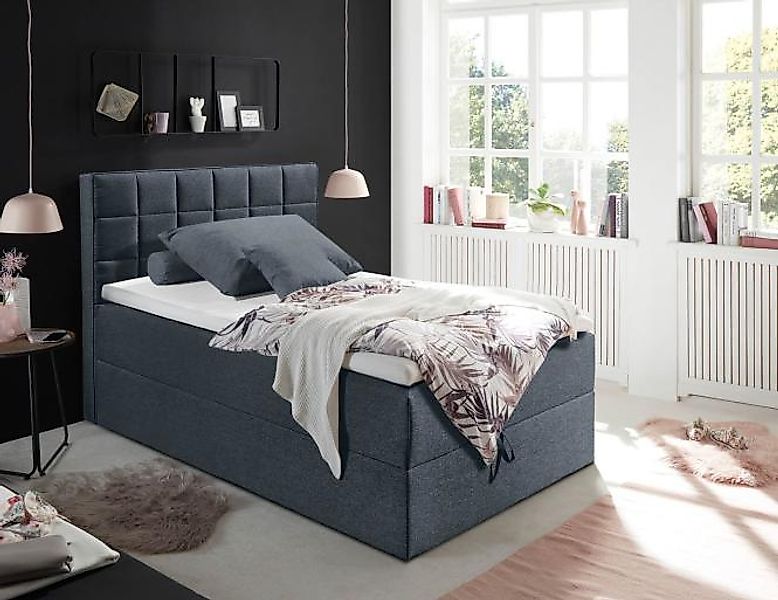 Polsterbett Alan 2 120 x 200 Dunkelgrau günstig online kaufen