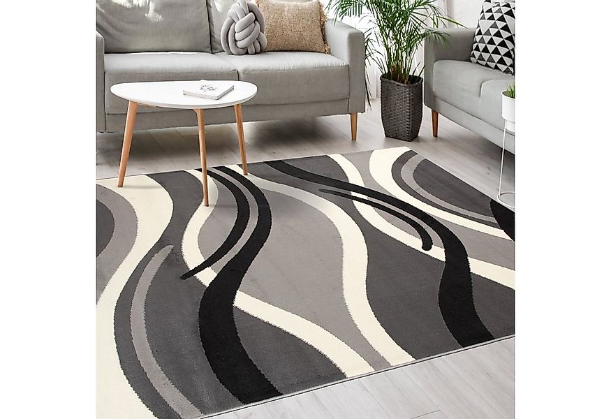 Mazovia Designteppich Modern Teppich Kurzflor Wohnzimmerteppich Robust und günstig online kaufen