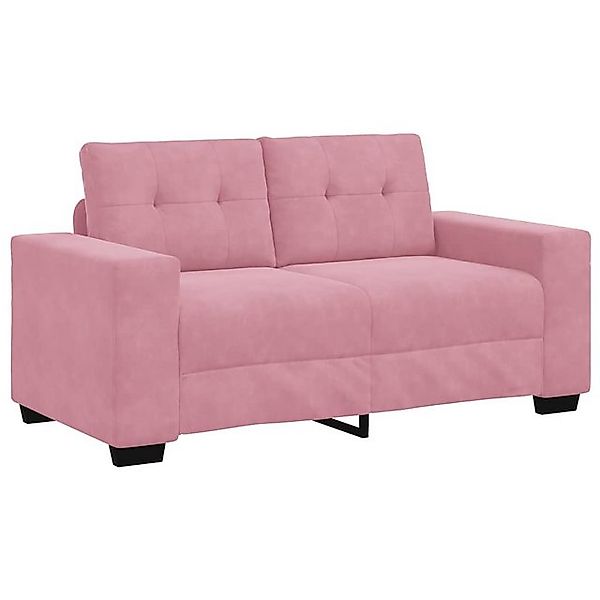 vidaXL Sofa Zweisitzer-Sofa Rosa 120 cm Samt günstig online kaufen