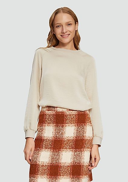 s.Oliver Langarmbluse Bluse Blusenshirt aus Satin günstig online kaufen