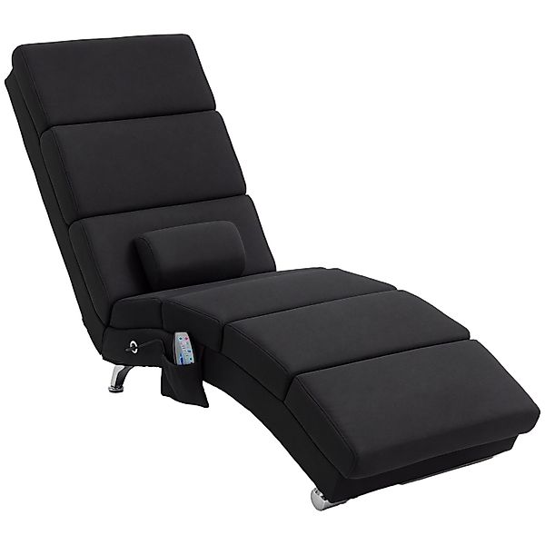 HOMCOM Relaxliege mit Massagefunktion Polyester Stahl 168L x 56B x 84H cm S günstig online kaufen