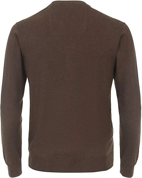 Casa Moda Pullover V-Ausschnitt Braun - Größe XL günstig online kaufen