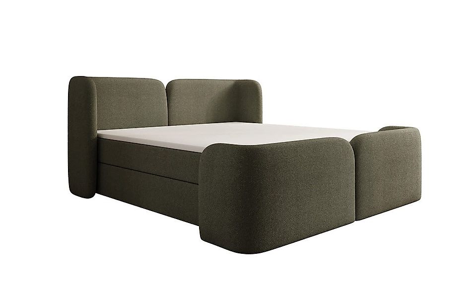 Luxusbetten24 Boxspringbett Riva in Bouclé mit günstig online kaufen