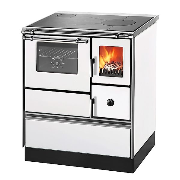 Westminster Küchenherd K76F-70 Stahl Backfach Links Weiß 7,6 kW günstig online kaufen