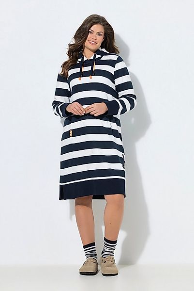 Laurasøn Midikleid Sweatkleid mit Ringel KapuzeOEKOTEX günstig online kaufen