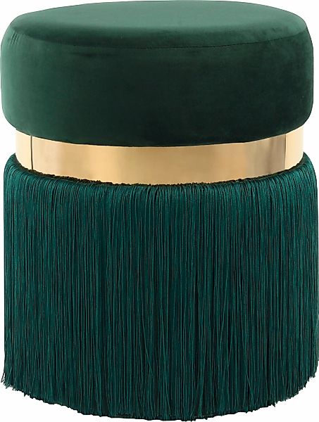 Kayoom Sitzhocker "Hocker Rebecca 925, Sitzpouf in runder Form,mit samtigem günstig online kaufen