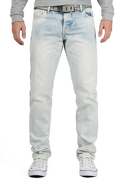 Cipo & Baxx 5-Pocket-Jeans Hose BA-CD319X Hellblau W33/L32 (1-tlg) mit dick günstig online kaufen