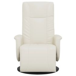 vidaXL Sessel Relaxsessel mit Fußteil Creme günstig online kaufen