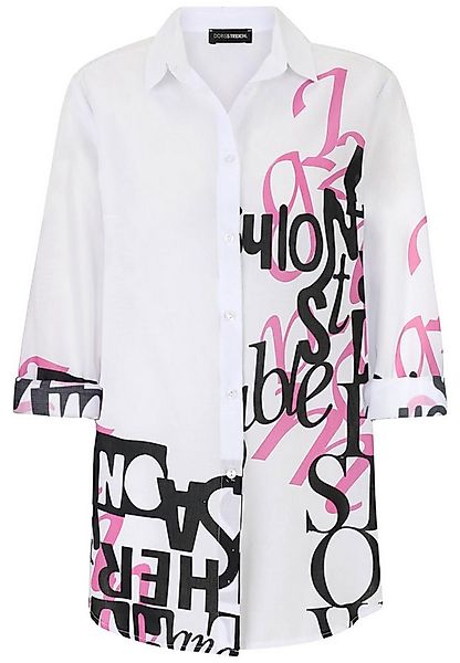 Doris Streich Langarmbluse mit Buchstaben-Print Print günstig online kaufen