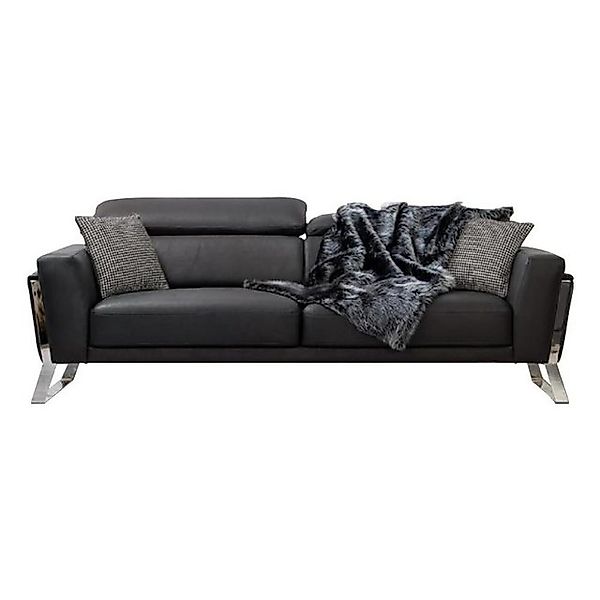 Xlmoebel 3-Sitzer Luxuriöses schwarzes Designer-Sofa für das Wohnzimmer aus günstig online kaufen